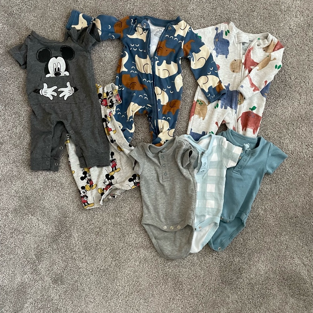 Newborn boy lot of 7 items